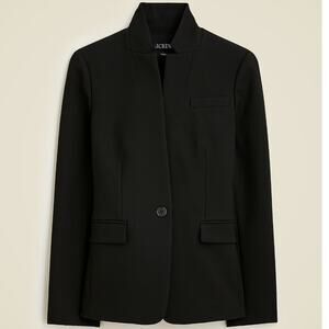 J.Crew Regent Blazer Jacket Four Season Stretch Classic Fitted Black US 0 NWT